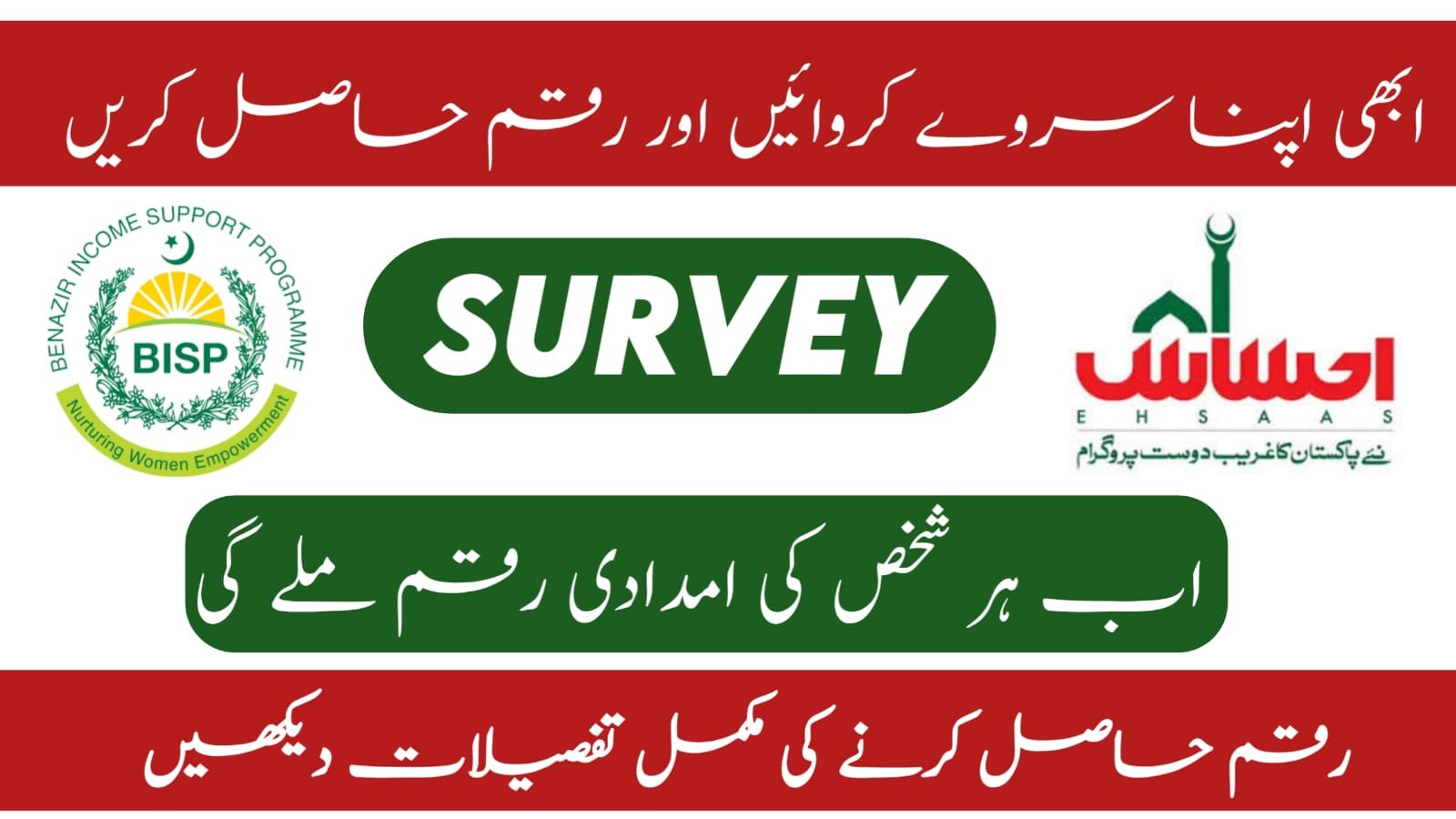 Ehsaas Program Online Survey Registration 2024