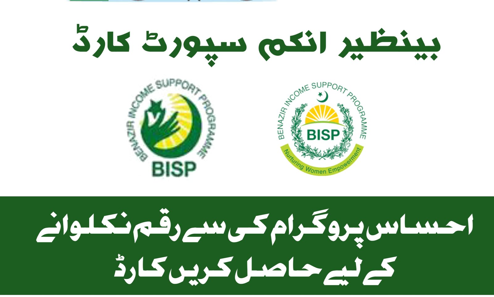 Apply For A New BISP card in Ehsaas Program